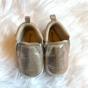 Gold Baby Booties